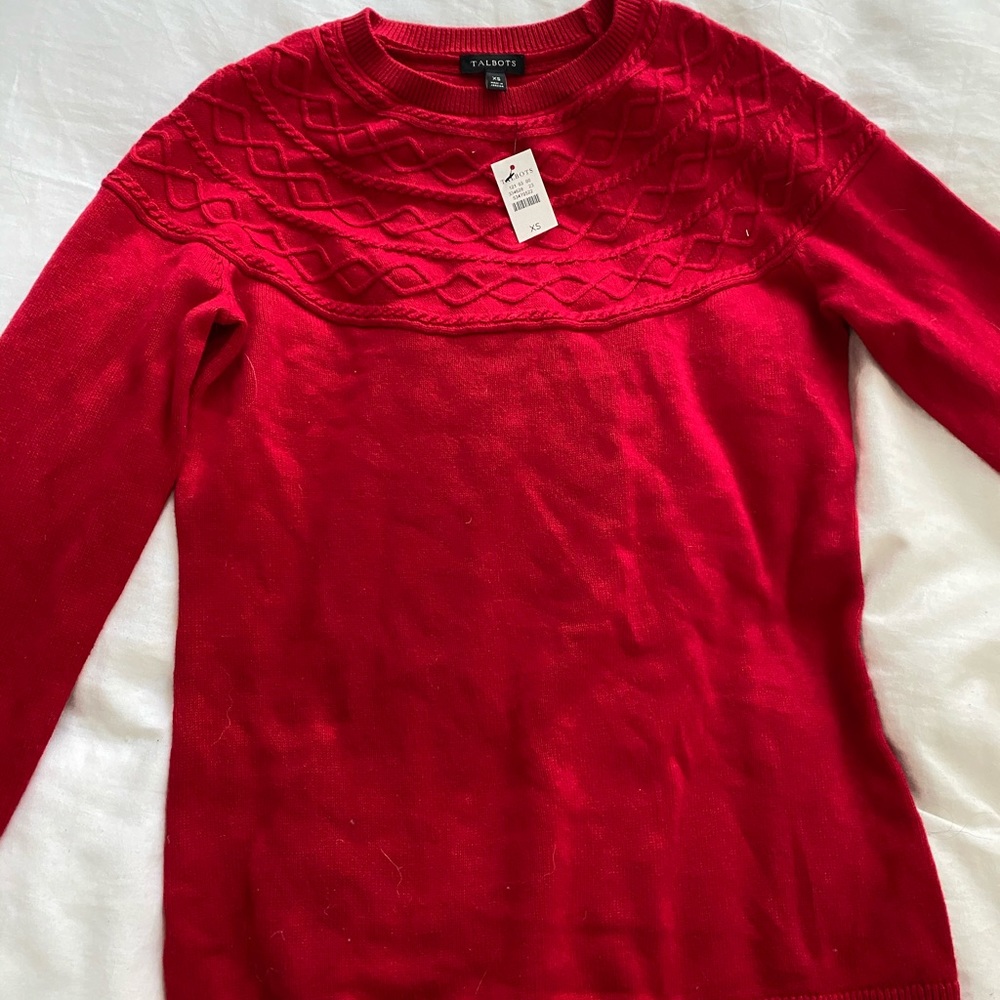 Talbots crimson red sweater - with tags